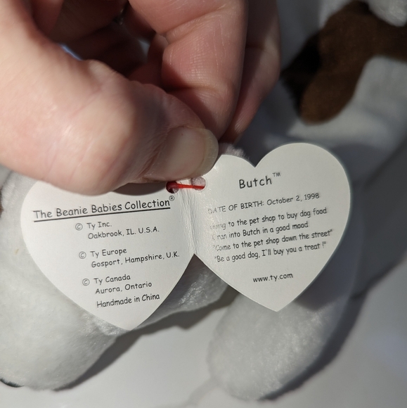 TY beanie baby. Butch. Dog. Rare. Collection - Picture 2 of 3